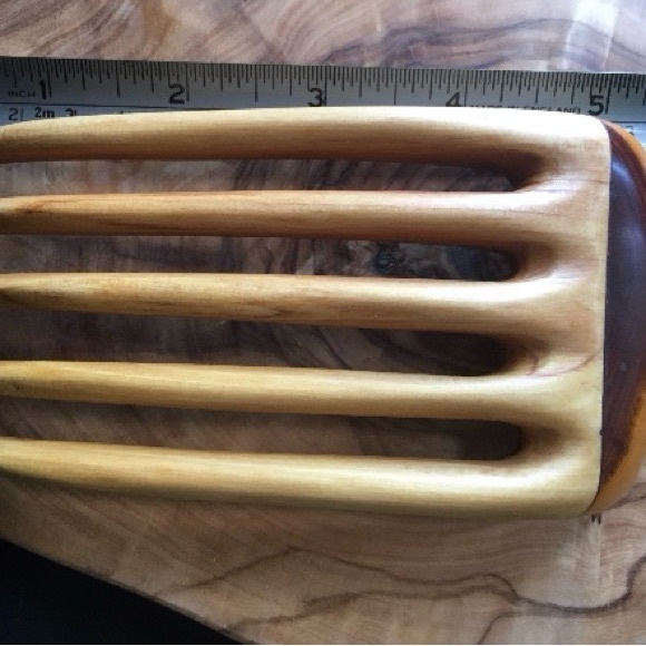 Hand carved Wood Hair Fork - Picture 11 of 12